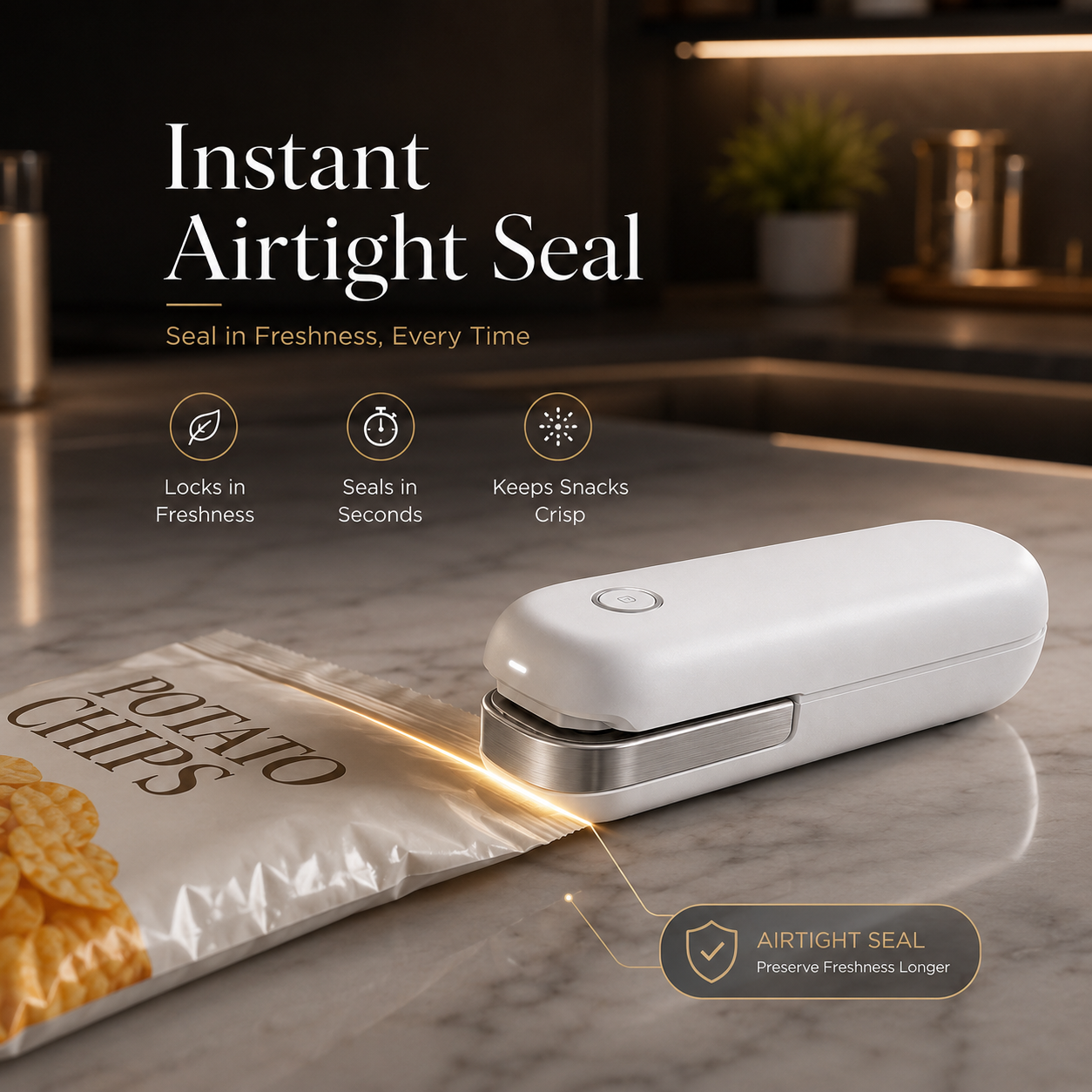 Mini Bag Sealer Portable Heat Sealing Machine for Food Storage