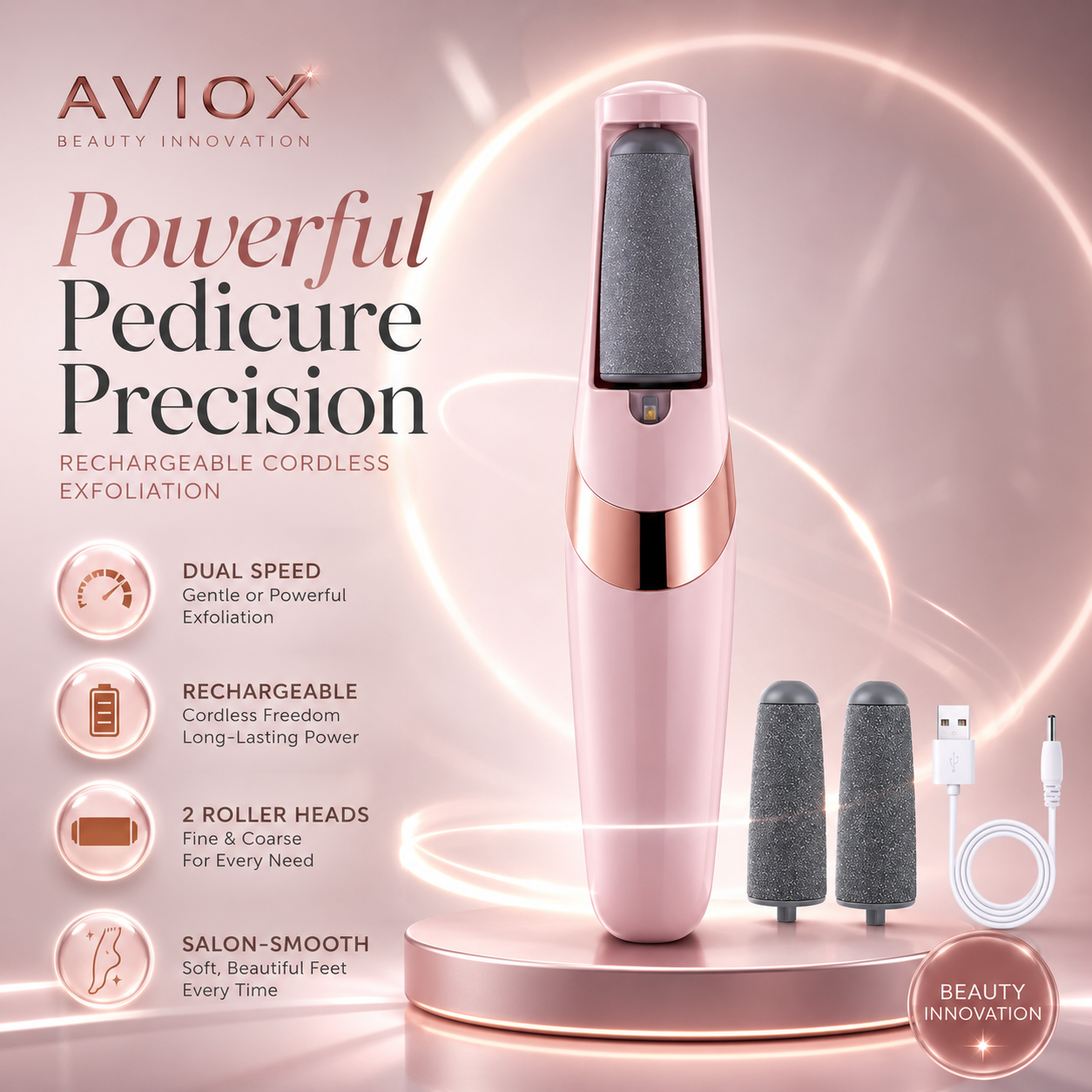 Foot Callus Remover for Smooth Heels – Dead Skin Remover for Feet