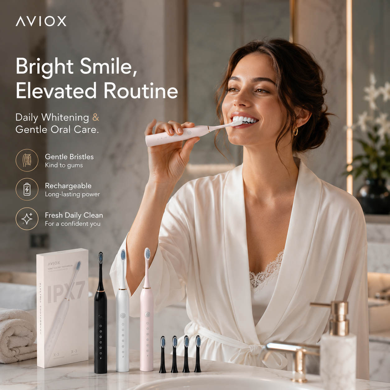 Electric Toothbrush for Deep Teeth Cleaning & Daily Oral Care