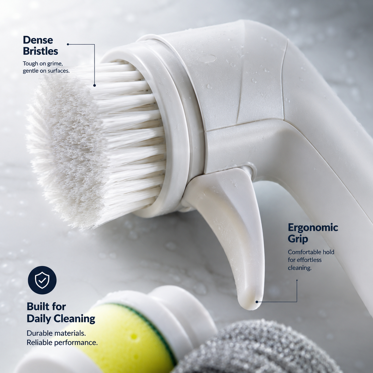 Electric Cleaning Brush for Kitchen, Bathroom & Tile Cleaning