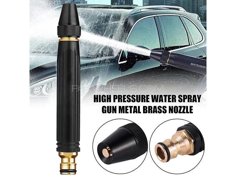 High-Pressure Metal Water Nozzle | Powerful Hose Sprayer for Car, Bike & Home Cleaning
