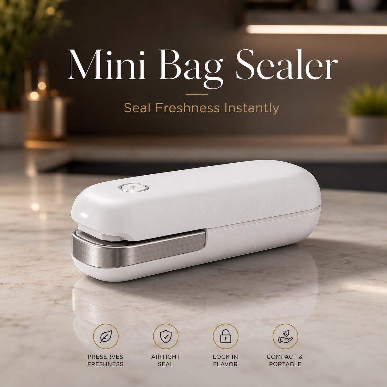 Mini Bag Sealer Portable Heat Sealing Machine for Food Storage