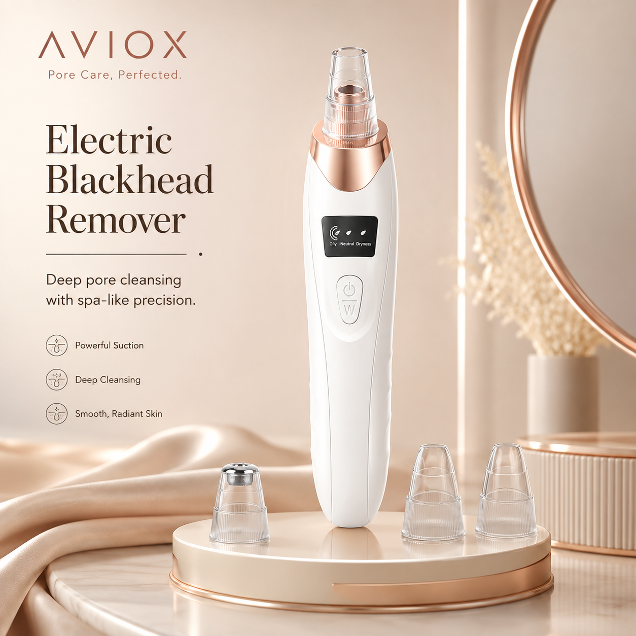 Electric Blackhead Remover – Deep Pore Cleaner for Face & Skin Care