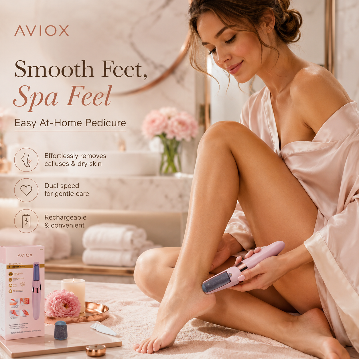 Foot Callus Remover for Smooth Heels – Dead Skin Remover for Feet
