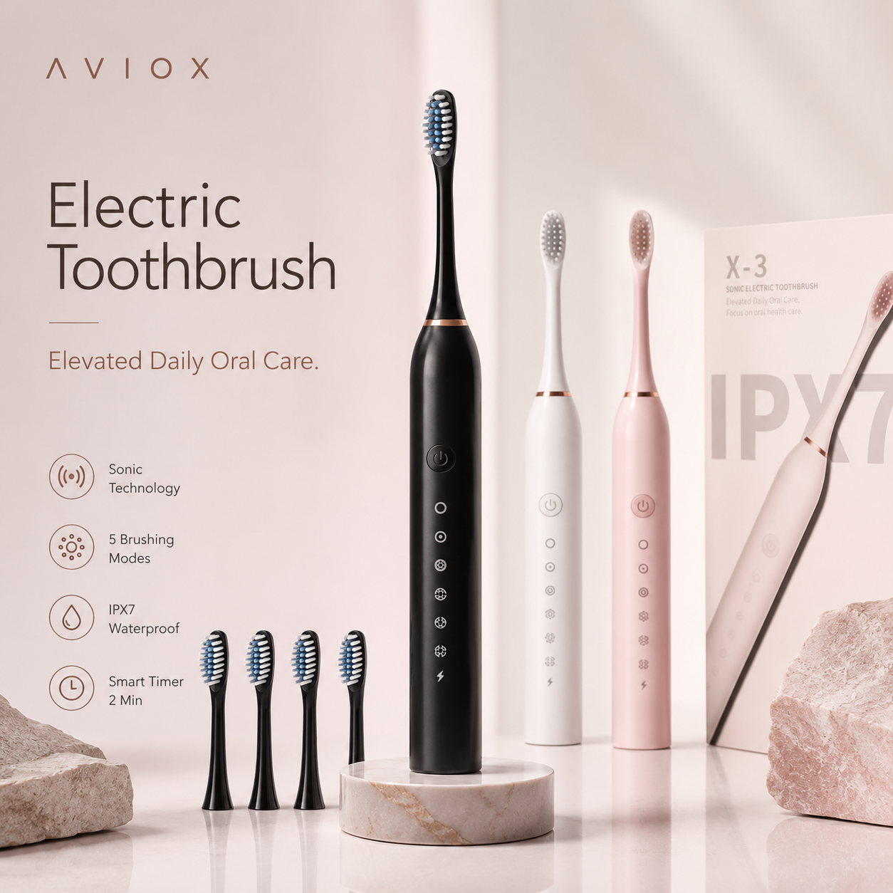 Electric Toothbrush for Deep Teeth Cleaning & Daily Oral Care