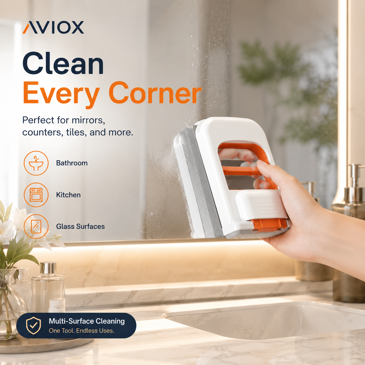 Mini Foldable Desktop Mop – Portable Handheld Cleaning Mop for Desk, Table & Glass