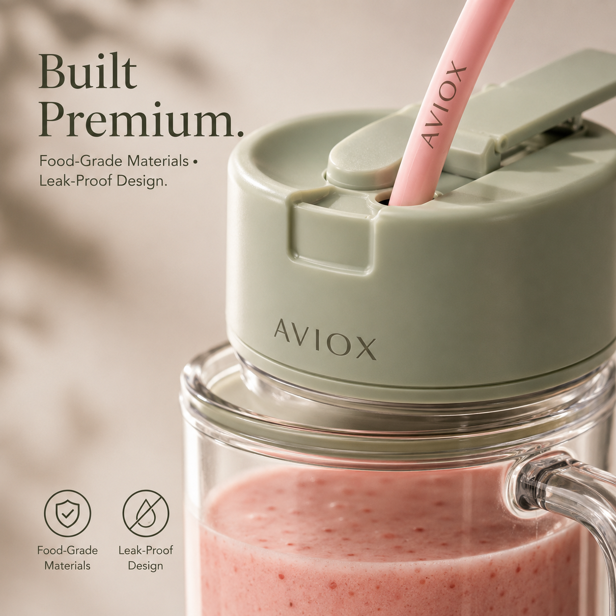 Portable Blender Juicer Cup with Straw – Mug Shaped Cordless Mini Juicer